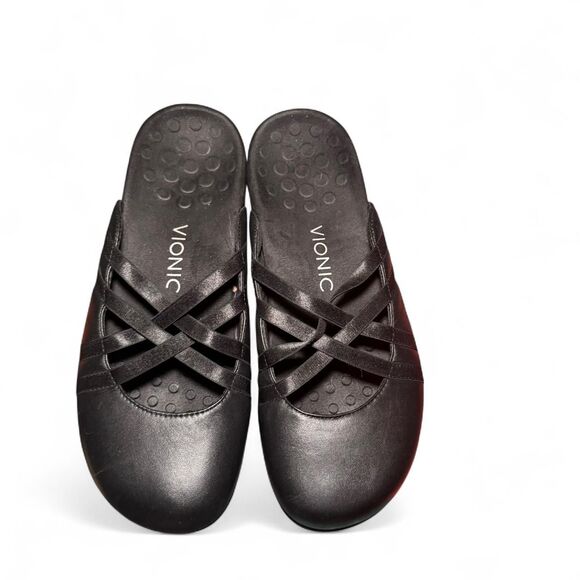 Vionic Women's Black Clogs - Picture 1 of 8